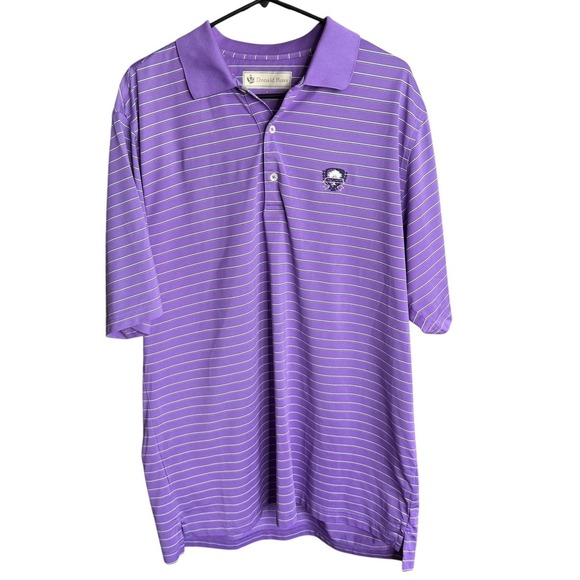 Donald Ross Cherry Valley Country Club Embroidered Purple White Large Golf - Picture 1 of 6